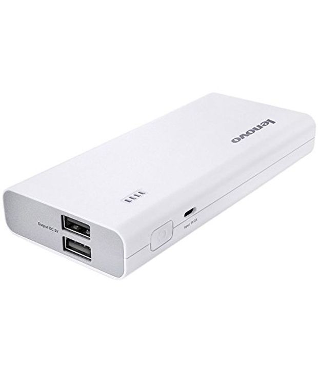 Lenovo 10400 mAh Power Bank (PA)  (White, Lithium-ion)
